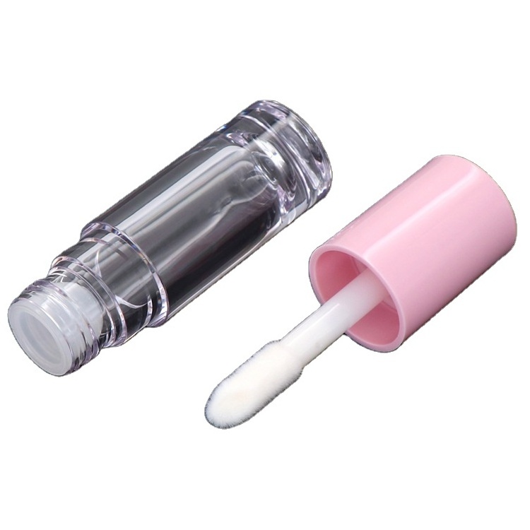 wholesale customizable lip gloss tube with fat applicator & packaging 6ml 7ml empty lip gloss tube with brush