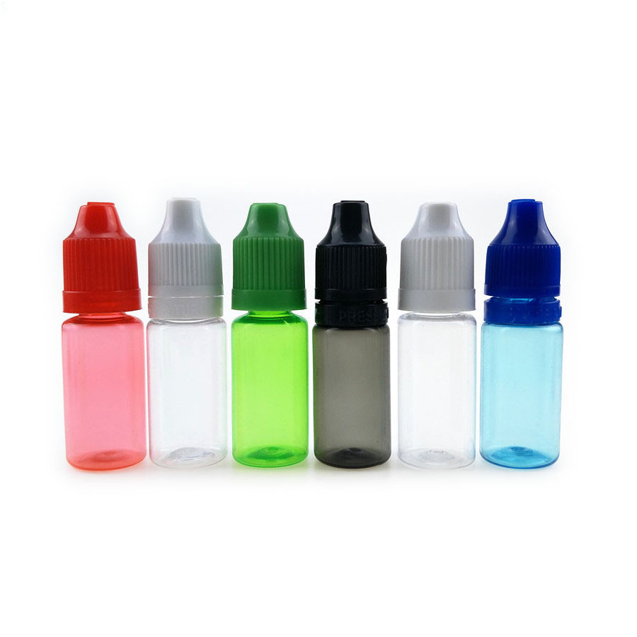 5ml 10ml 15ml 20ml 30ml Plastic PET needle tip nozzle dropper Bottles with long needle tip childproof Cap for Tattoo ink oil