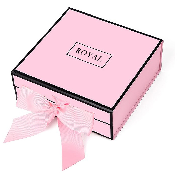 Custom design matte pink large cardboard gift wrap Magnetic folding cosmetics box Gift box Perfume