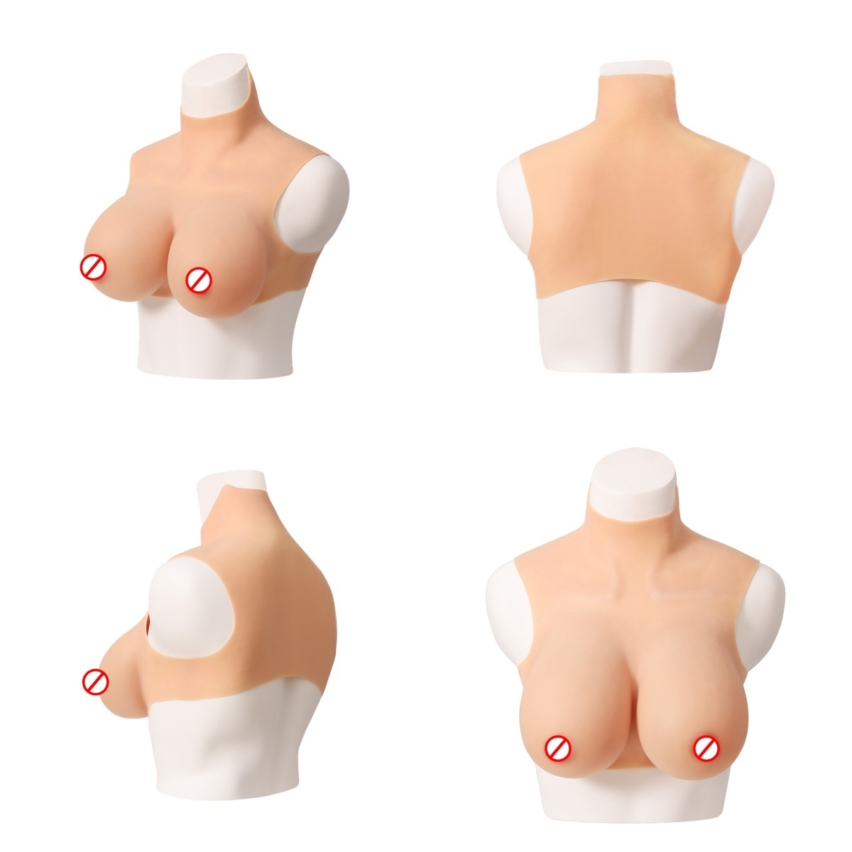 Crossdresser Cosplay Realistic False Silicone boobs Artificial breast form G Cup Drag Queen with silicone and cotton filled