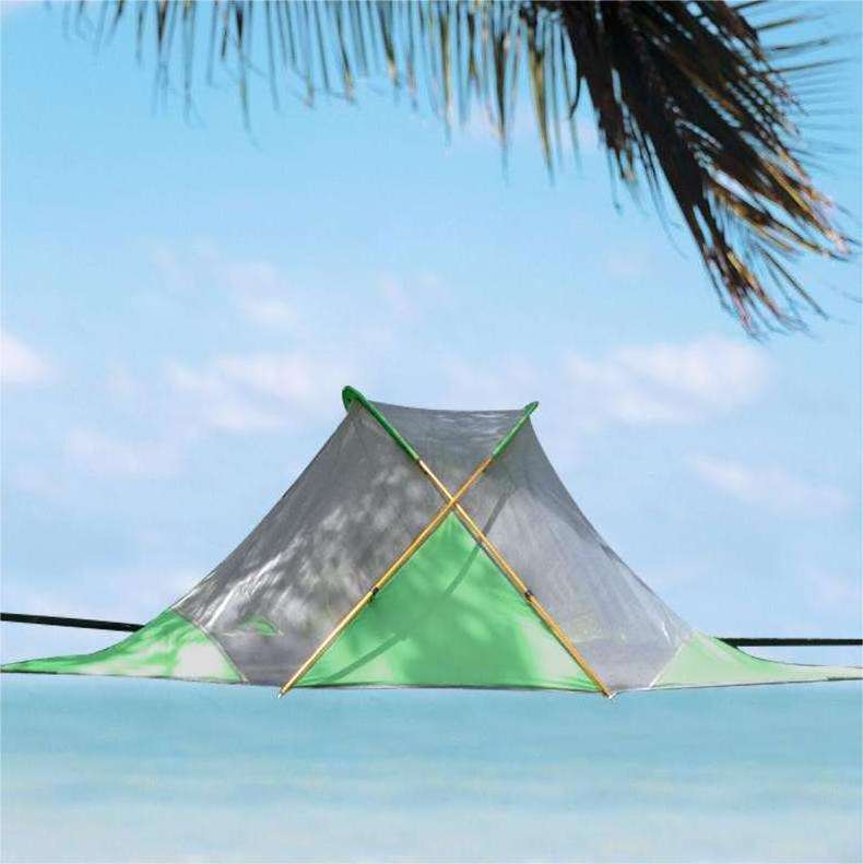 Luxury Large Size Portable Waterproof 2 Persons Green Hanging Camping Tree Tent