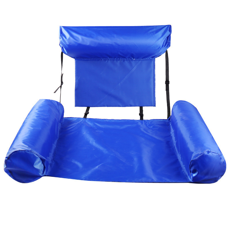 Swimming ring water backrest Recliner floating bed Inflatable swimming ring Hammock Foldable floating row