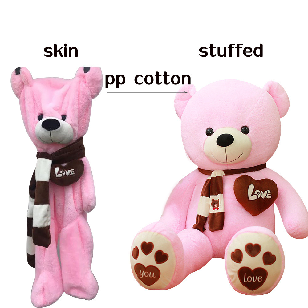 hot giant teddy bear soft toy unstuffed plush skins big teddy bear skins plush toy valentines bears