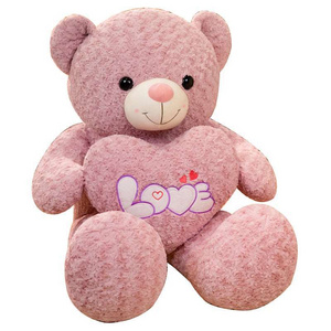 Wholesale Mega Size Bear Valentines Stuffed Animal Toys Heart Ted-dy Bear Plush Pillow Gifts