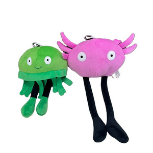 Kawaii Peluches Pink Salamander Sea Toys Stuffed Animal Toys Green Jellyfish Plushies Kinito Pet Gift