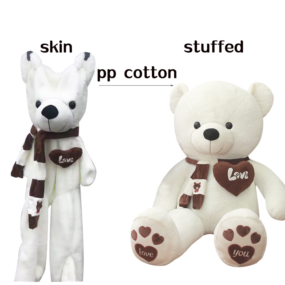 hot giant teddy bear soft toy unstuffed plush skins big teddy bear skins plush toy valentines bears