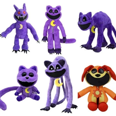 2024 New Smiles Critters Plush Charpter 3 Purple Cats Peluches Cat Stuffed Animals Smiles Critters Catnap Plush Toy