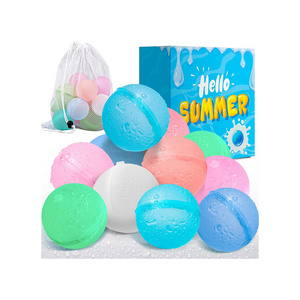 Water Bomb Balloons Silicone Water Splash Ball Self Sealing for Outdoor Activities Summer Pool Games Toy