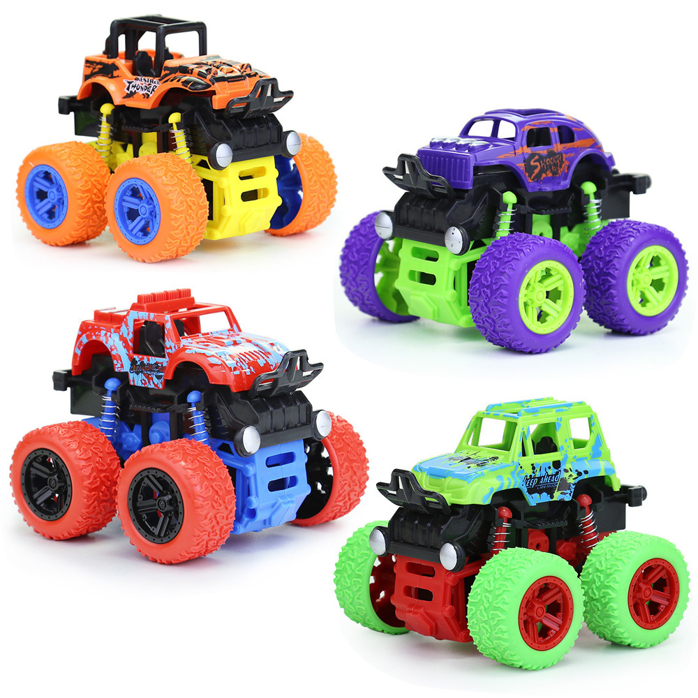 New Mold Children Toy Car Inertia 4WD off Road Vehicle Friction Toy Car Monster Truck