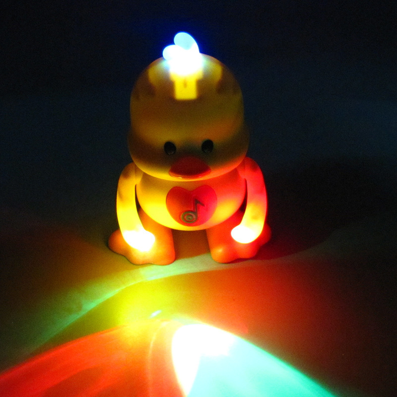 Hot will dance music lights dancing munchkin duck electric doll children toys