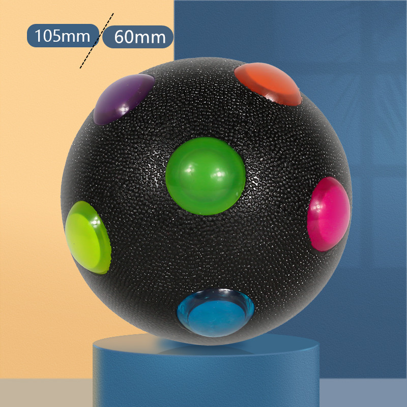 Factory Wholesale TPR Luminous Led Elastic Pet Dog Cat Toy Ball Durable Molar Interactive Flashing Pet Chew Ball Toy