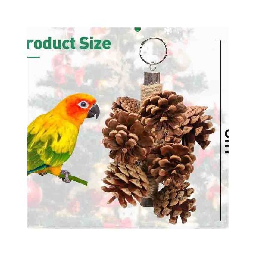 Home Pet Bird Fun Toy Multicolored Durable Hanging Cage Keep Active Toy Bird Exercise Swing Chew Toys