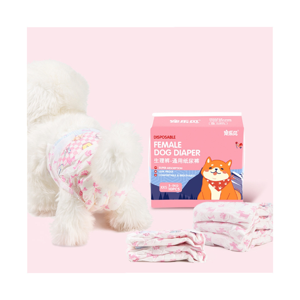 Pet diapers menstrual period male female dogs disposable diapers color changing thickened breathable diapers