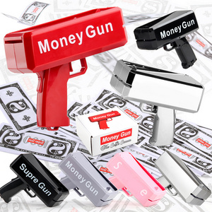 Toy Gun Custom Gold Shooter Gun Money Refill Party Toy Make It Rain Machine Cash Gun Money