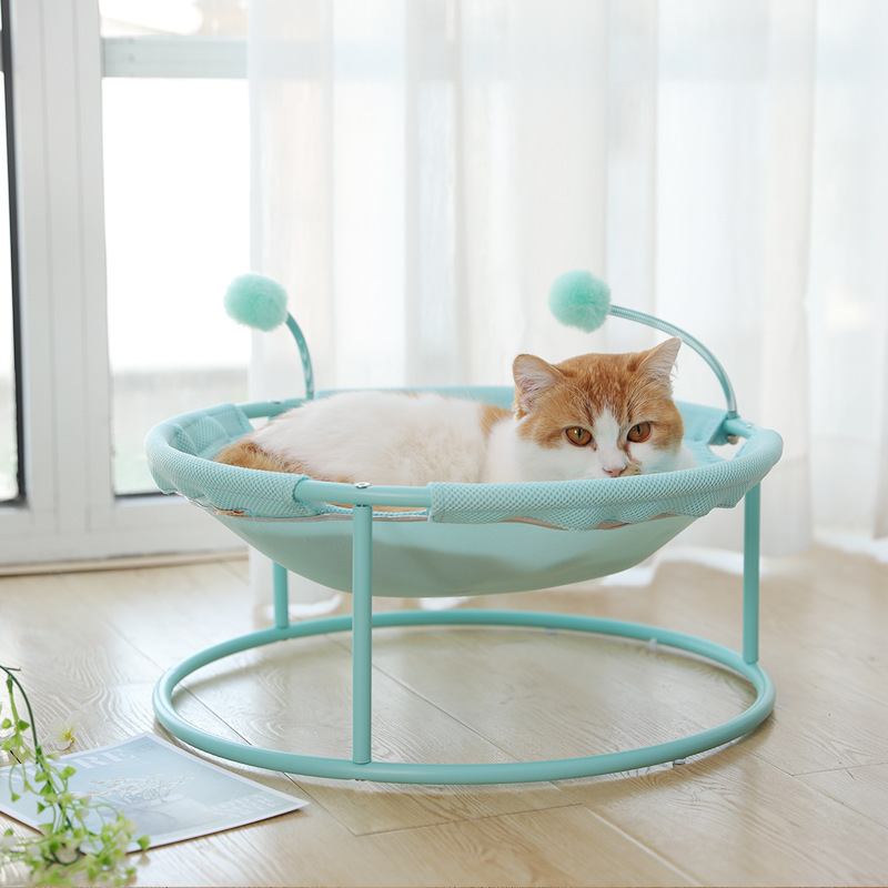 Stylish Pet Supplies Indoor Luxury Hanging Metal Swing Cat Hammock Bed