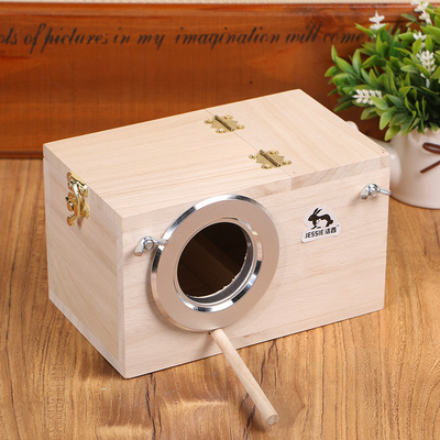 Budgie Bird Nest Box House Wood Breeding Box For Lovebirds Parrotlets Mating Box