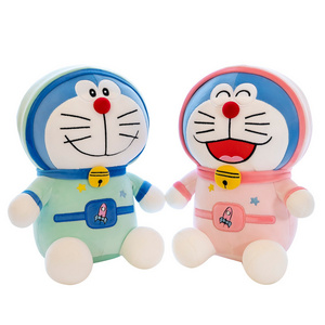 High quality doraemon dolls plush toys jingle cat doraemon dolls blue fat lazy people with sleep pillow plush toys