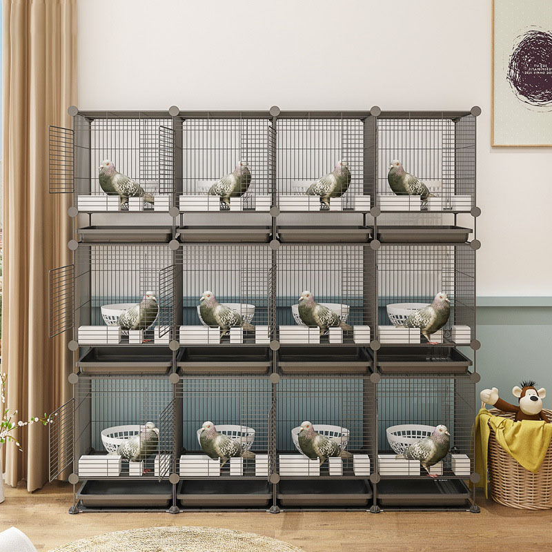 Large three-story multiple spaces matching box bird pigeon cage breeding cage