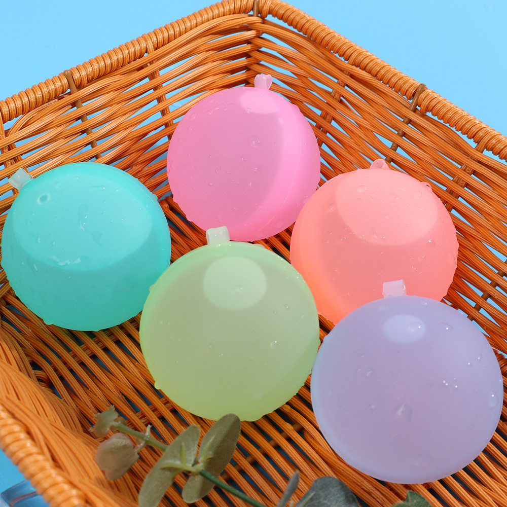 Water Bomb Balloons Silicone Water Splash Ball Self Sealing for Outdoor Activities Summer Pool Games Toy