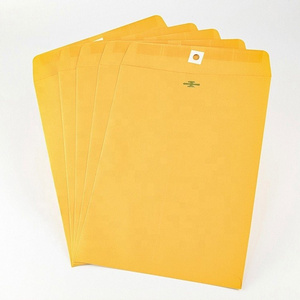 Brown Letter Size Pack of 100 Mailing Envelopes 9*12 inch Manila Kraft Envelope with Clasp Closure for Office