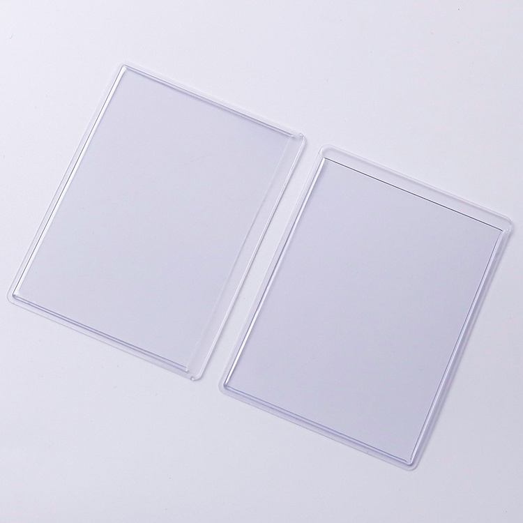 Transparent 35PT Side Loading Card Holder Pack of 25 Waterproof & Dustproof Hard Plastic Card protectors for Sports Cards