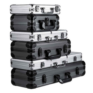 Custom Industry Case Foam Padding High Capacity Aluminum Rolling Tool Case Trolley Suitcase With Wheels