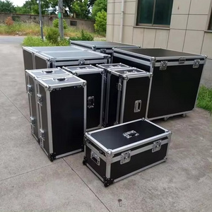 Professional Heavy Duty Storage Box Aluminum Flight Hardware Cable Road Mixing Mixer Case Aluminum Flight Case Foam And wheel