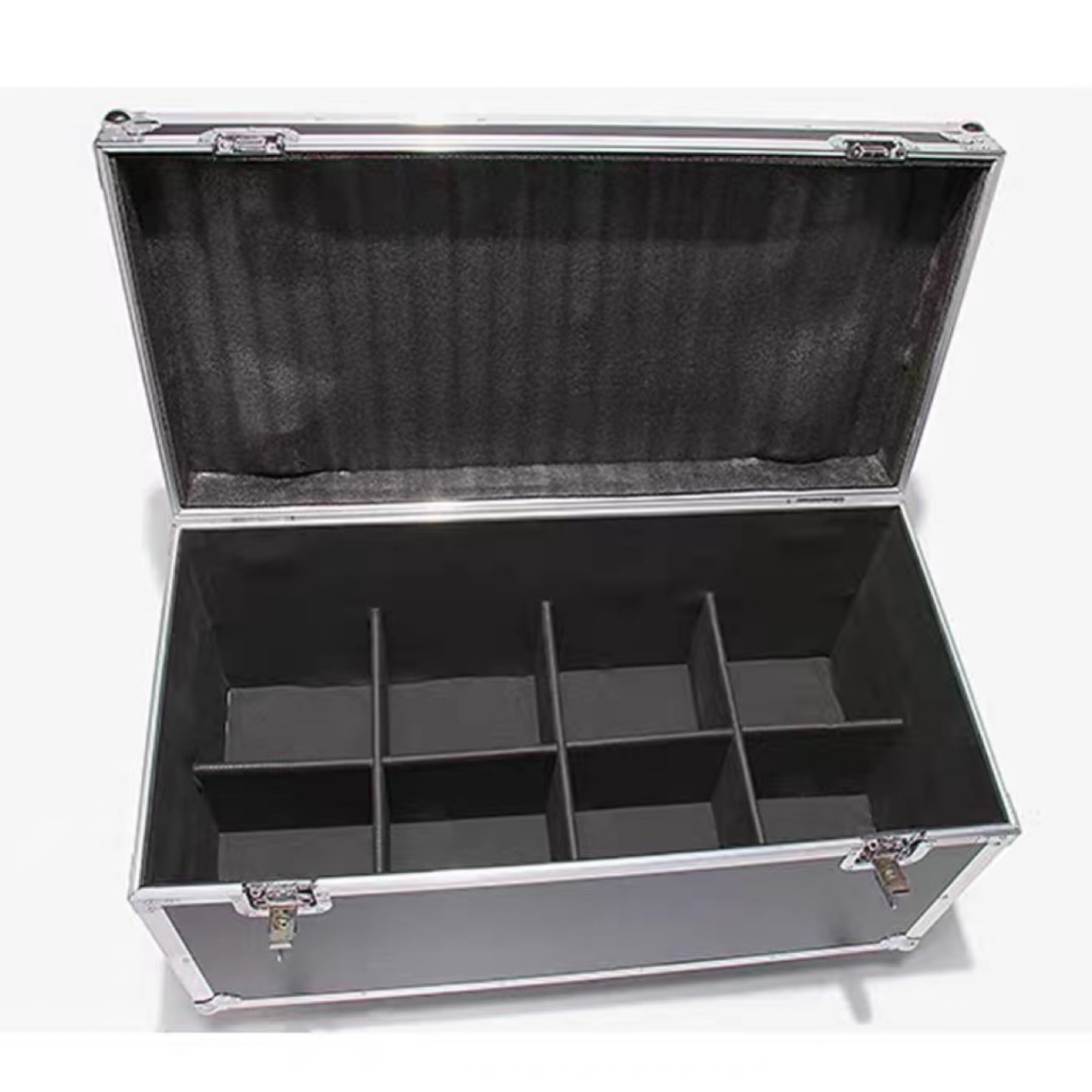 Professional Heavy Duty Storage Box Aluminum Flight Hardware Cable Road Mixing Mixer Case Aluminum Flight Case Foam And wheel