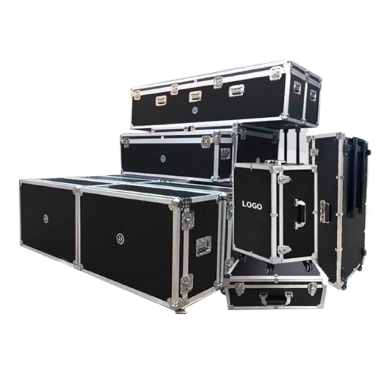 Hard Travel Road Case Wheels and Foam  Flight Aluminum Case