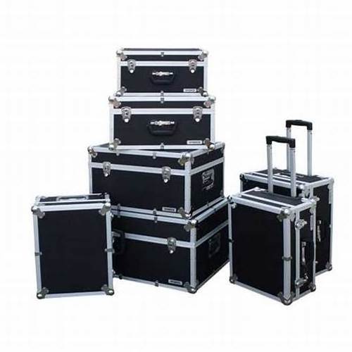 OEM Factory Price Lockable Gray Hard Trolley Black Foam Inside Dj 55 Tv Aluminium Fight Case with Stand