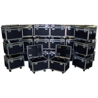 Aluminum Case with Outside Trolley Custom Train Flight Aluminum Pilot Flight Case