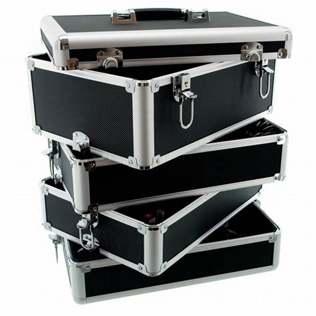 Aluminum Case with Outside Trolley Custom Train Flight Aluminum Pilot Flight Case