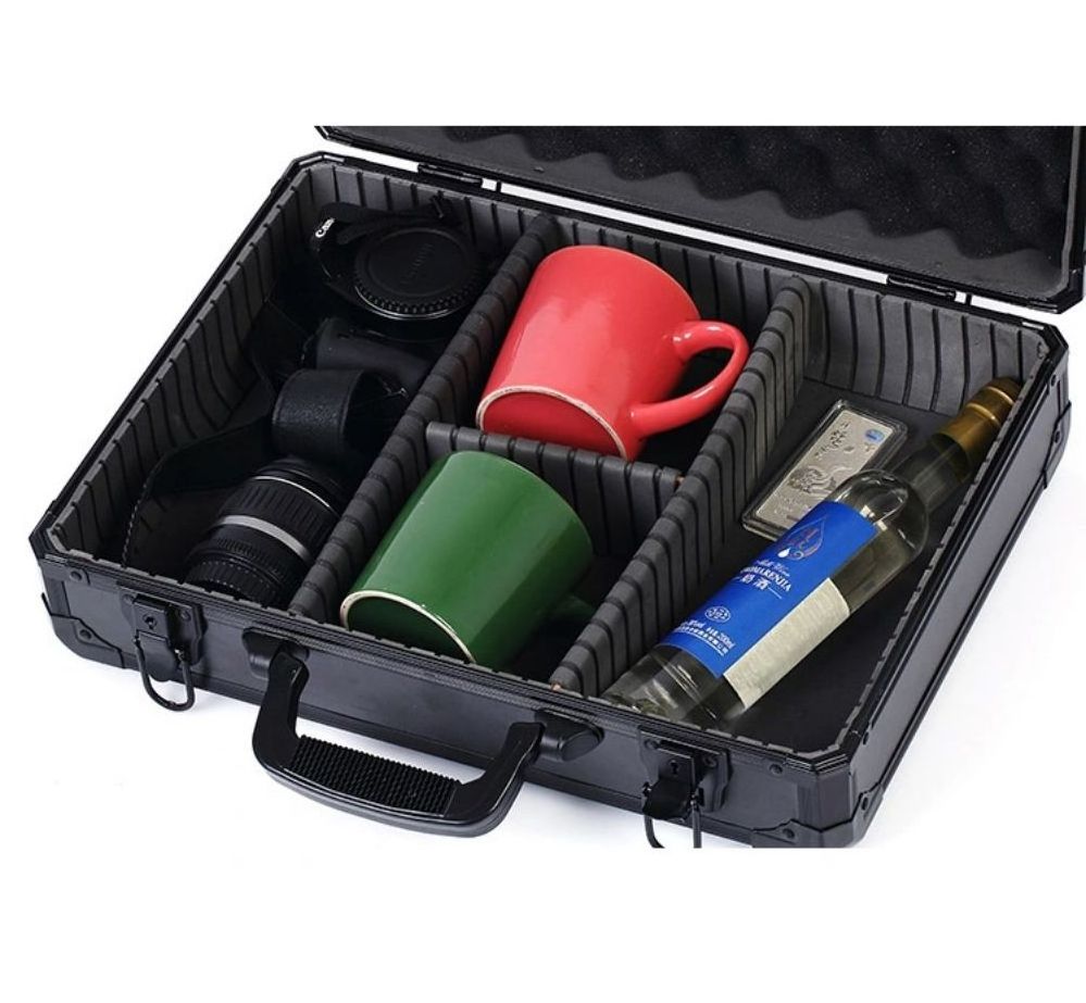 Tool Case Handles and Latches Locks Black OEM Customized Logo Storage Box Portable Barber Tool Case