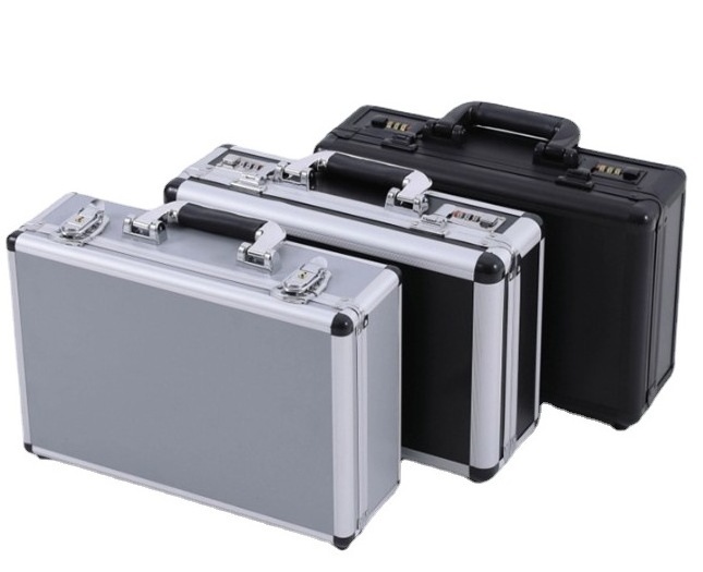 Portable Aluminum Toolbox Heavy Hand OEM With Keys Hard Aluminum Dental Instruments Carry Storage