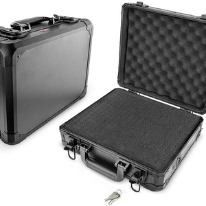 Custom Large Briefcase Hand Tool Locking Box Waterproof Boxes Outdoor Set Aluminium Case with Foam Padding