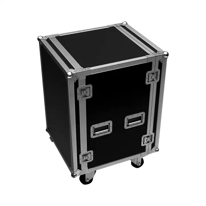 Manufacturer 4U 6U 8U Audio Road Rack Case with Heavy-Duty Tour Cable Trunk Flight Case Aluminium