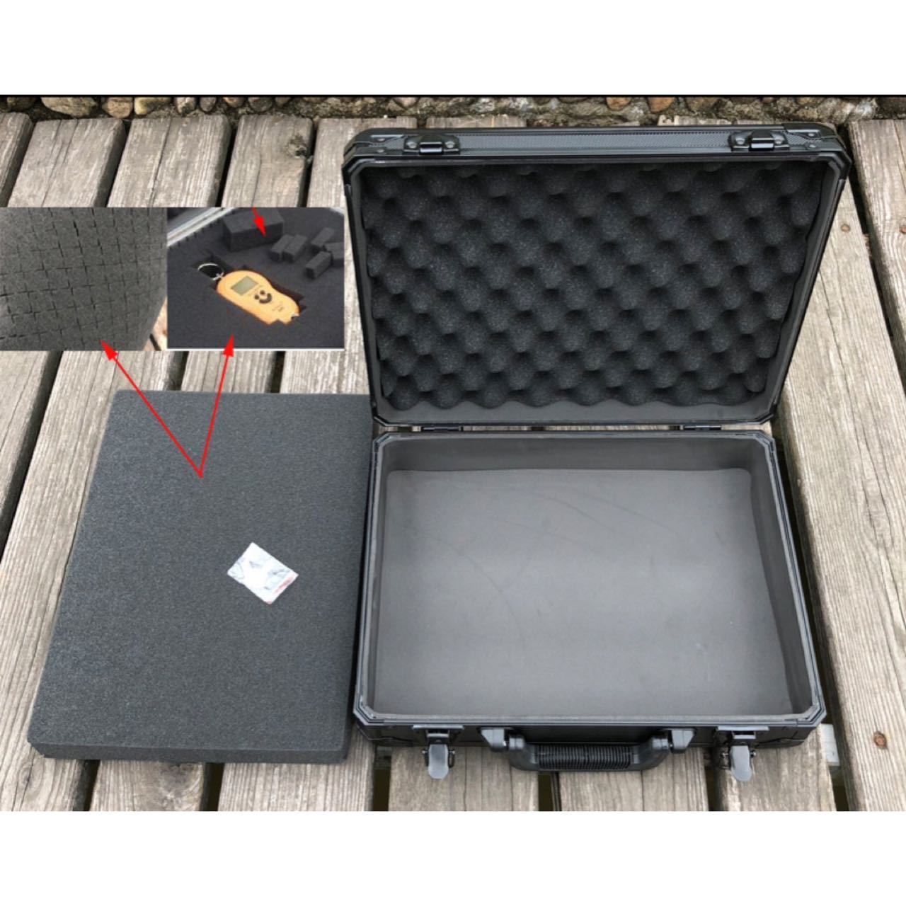 Black Hard Aluminum Flight Case Durable Aluminum Carry Tool Case Aluminum Briefcase Hard Case With Customized Size And Foam