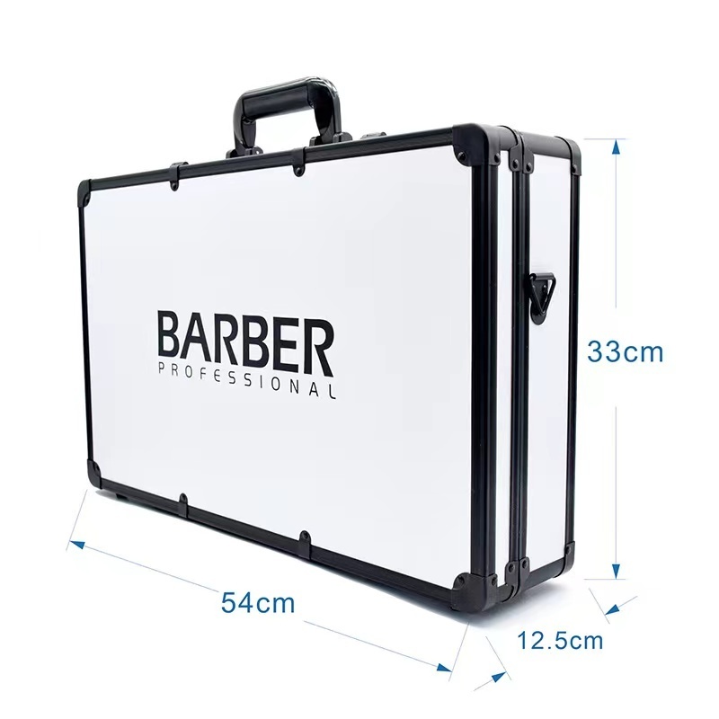 Custom Aluminum Barber Tool Travel Case Barber Carrying Case Box Hair Cutting ToolBox