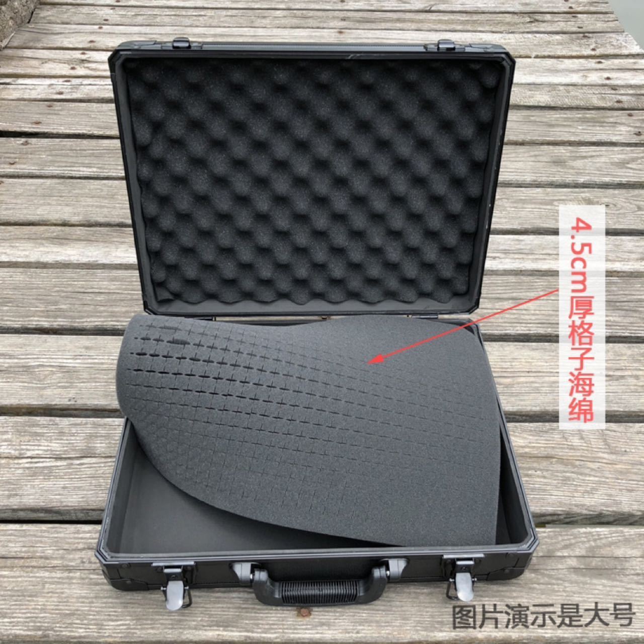 Black Hard Aluminum Flight Case Durable Aluminum Carry Tool Case Aluminum Briefcase Hard Case With Customized Size And Foam