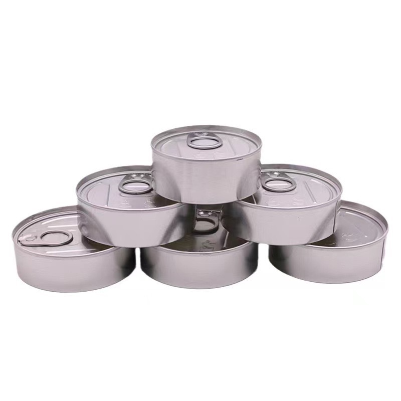 Wholesale Small Round Pull Ring Self Sealing Tuna Cans Empty Cali Tins