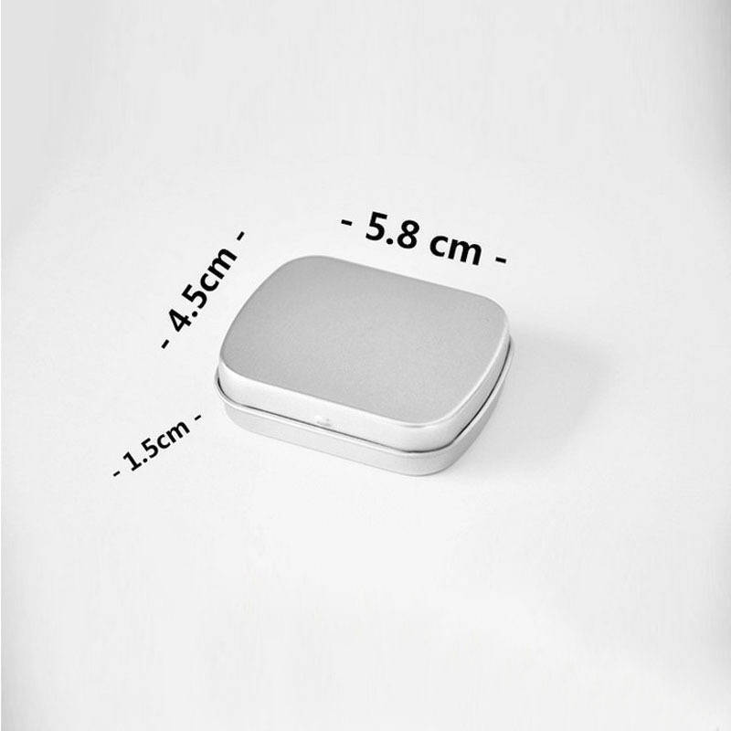 luxury Portable Small Rectangular Metal Match Tin Box