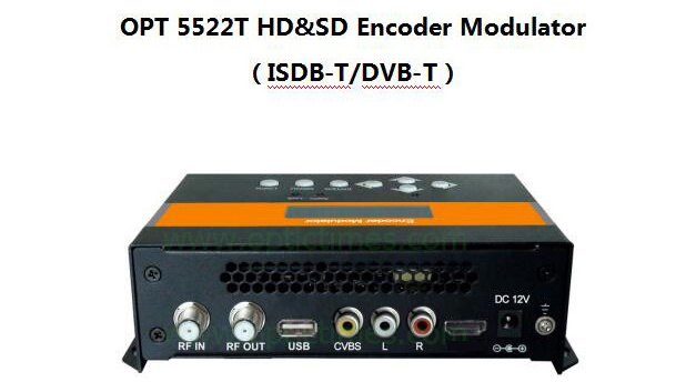 Digital TV Encoder Modulator HD SD Mpeg1 H.264 CVBS 1080P to DVB-T/ISDB-T RF Modulator