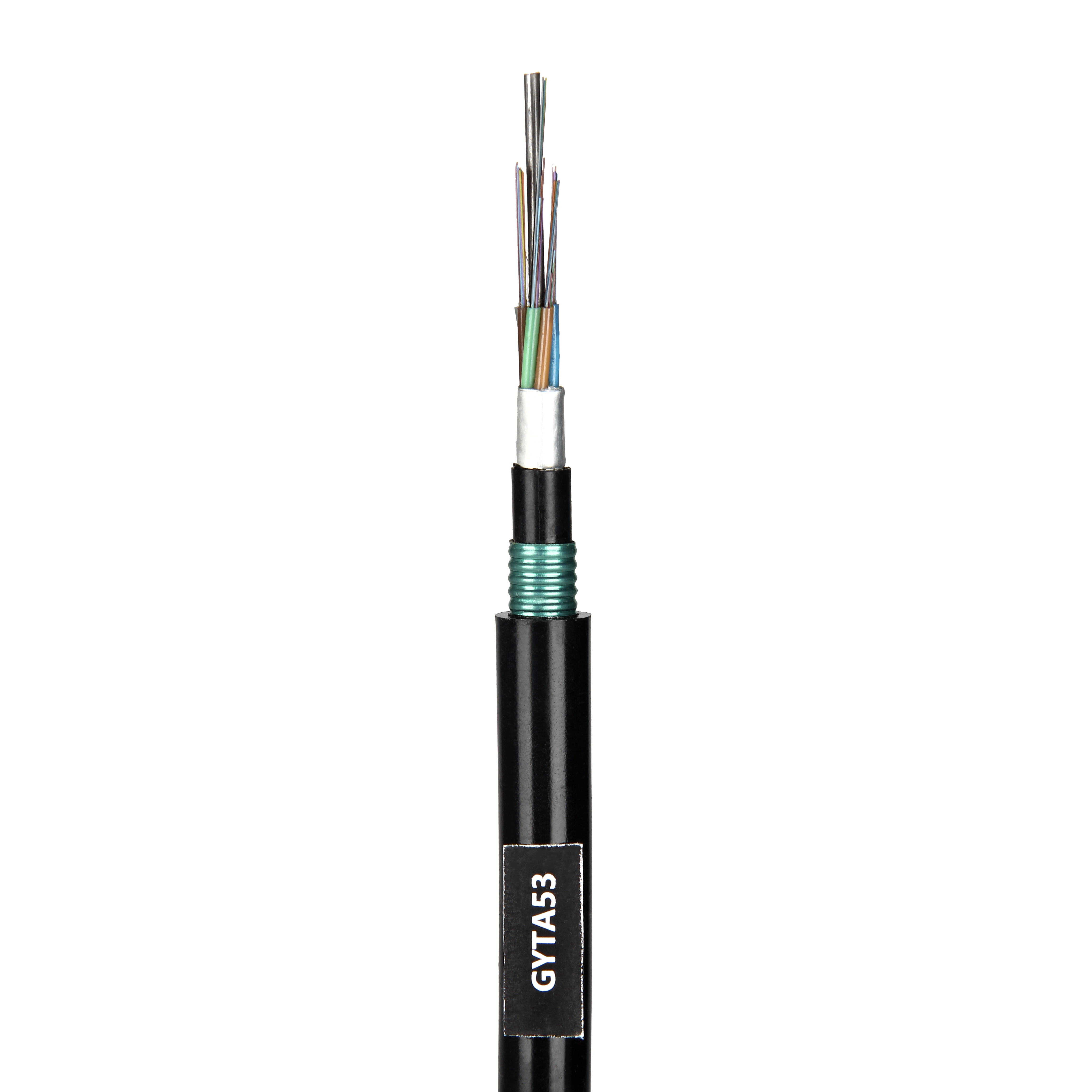 Outdoor Watertight FTTH Corning SM 24 Core Direct Buried Armoured Fiber Optic Cable With Prices