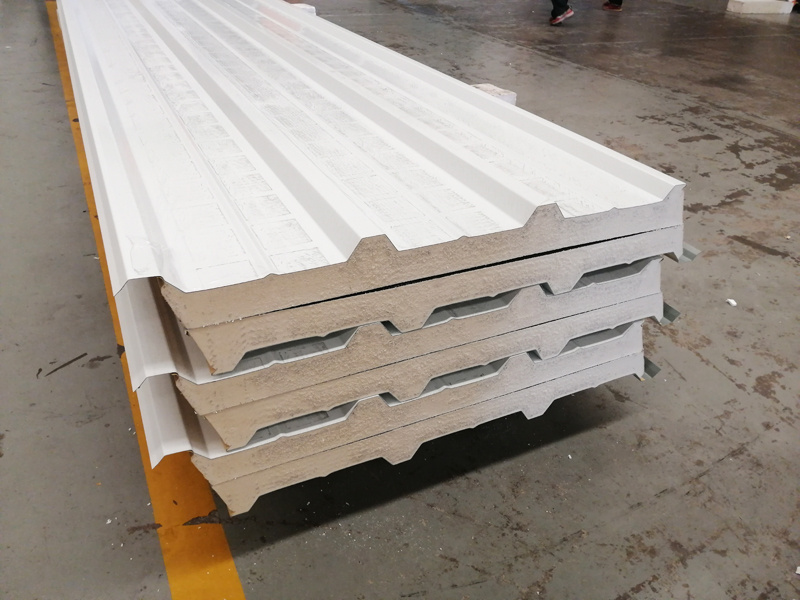 PU/PIR/rock wool/EPS Sandwich Panel Fire proof Interior / Exterior Wall Panel decorative heat insulation metal panel