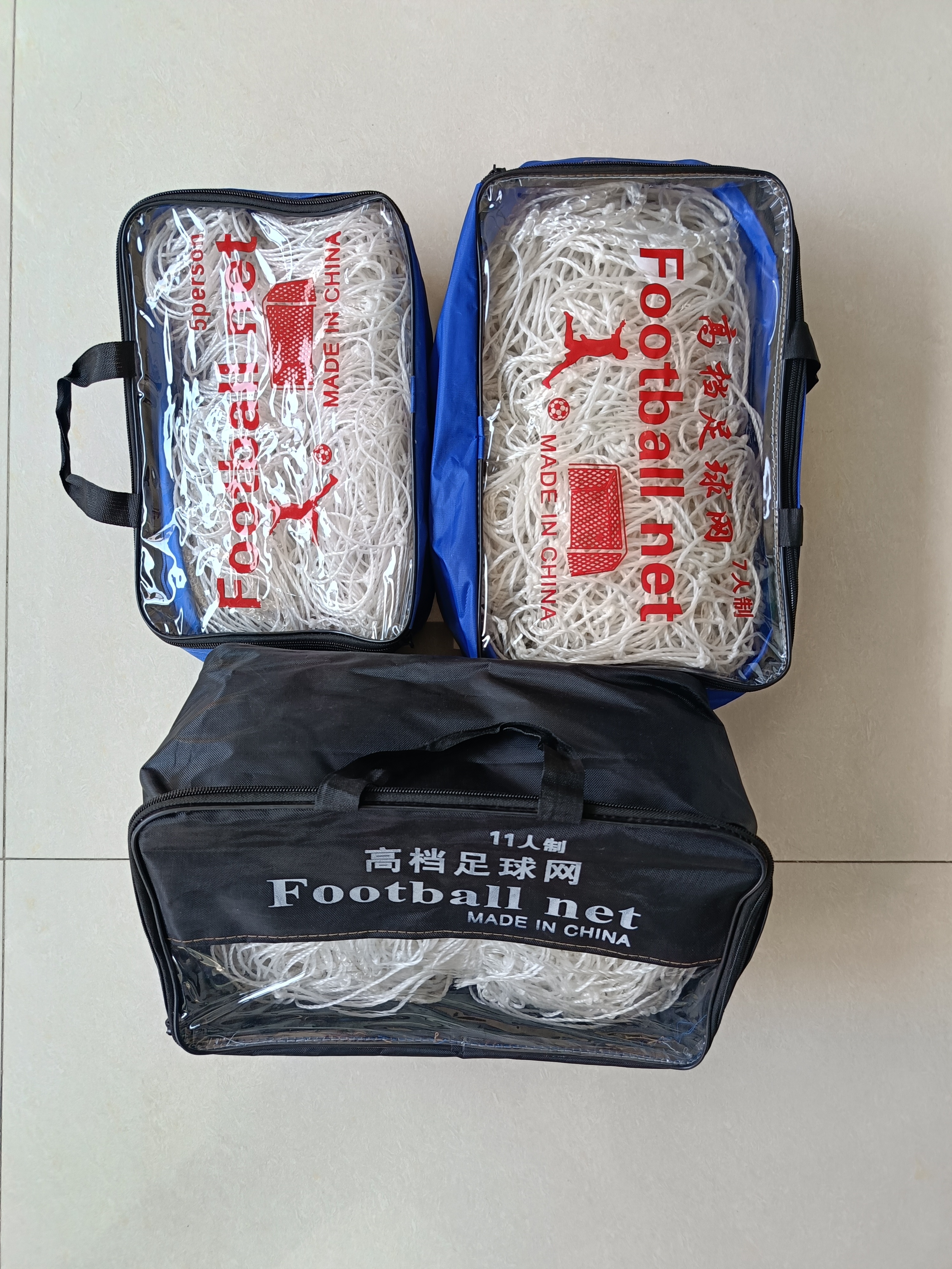 PE football goal net soccer net with customized size