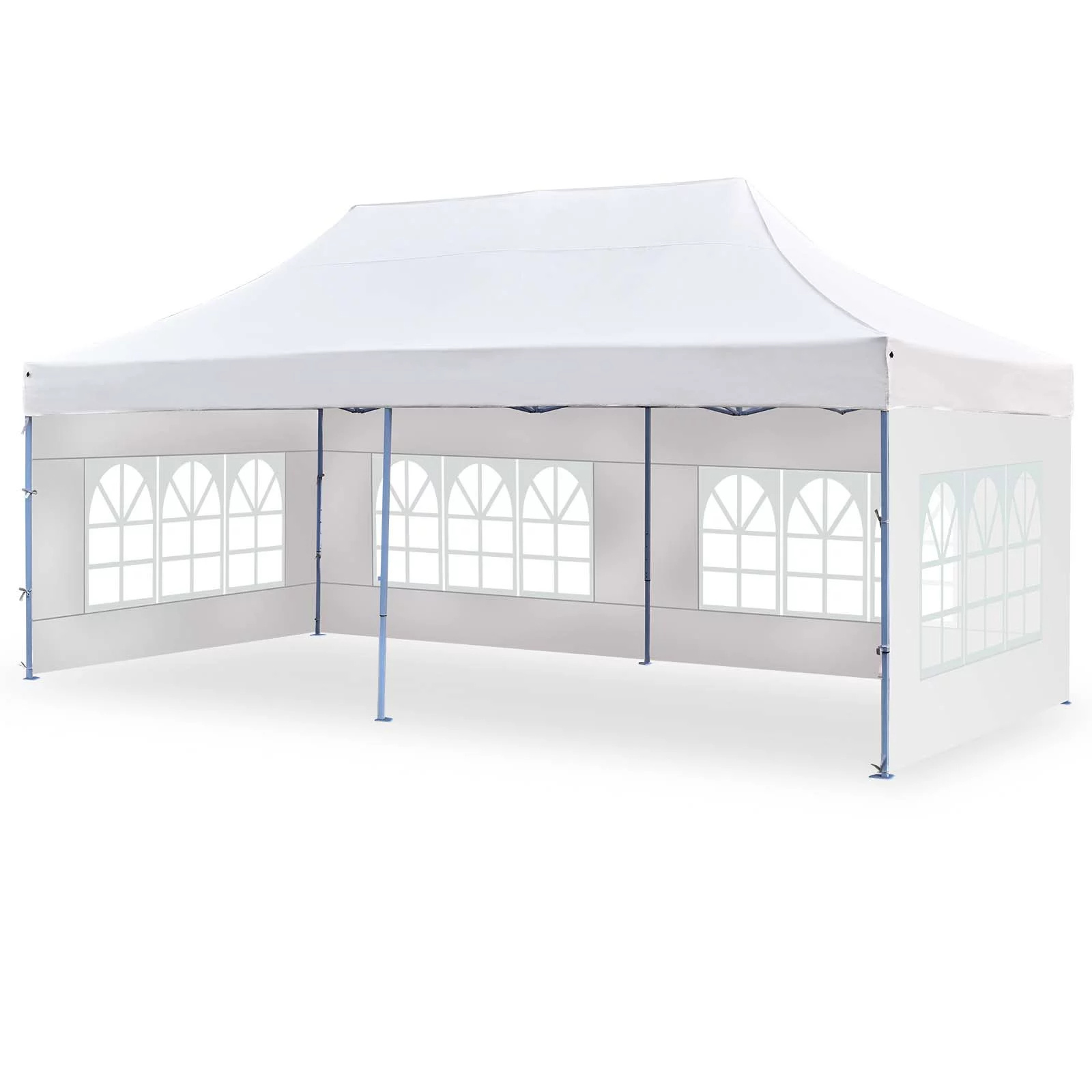 10x20 Pop Up Canopy Tent with Side Walls and Window Tent Gazebo Party Commercial Tent