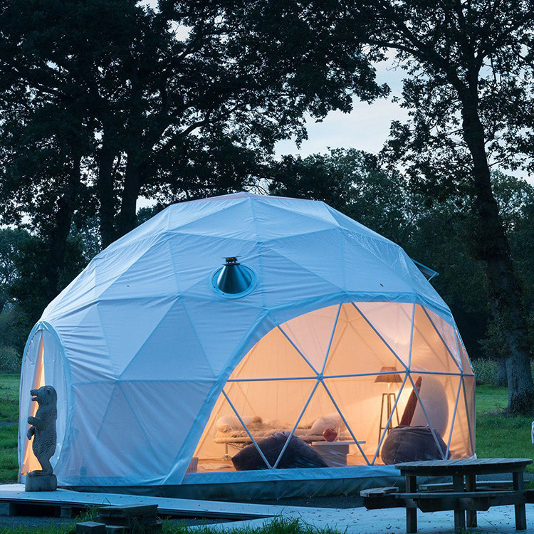 4 Season Outdoor Garden Luxury Hotel Bathroom Small Clear Pvc Igloo Geodesic House Transparent Glamping Dome Tent