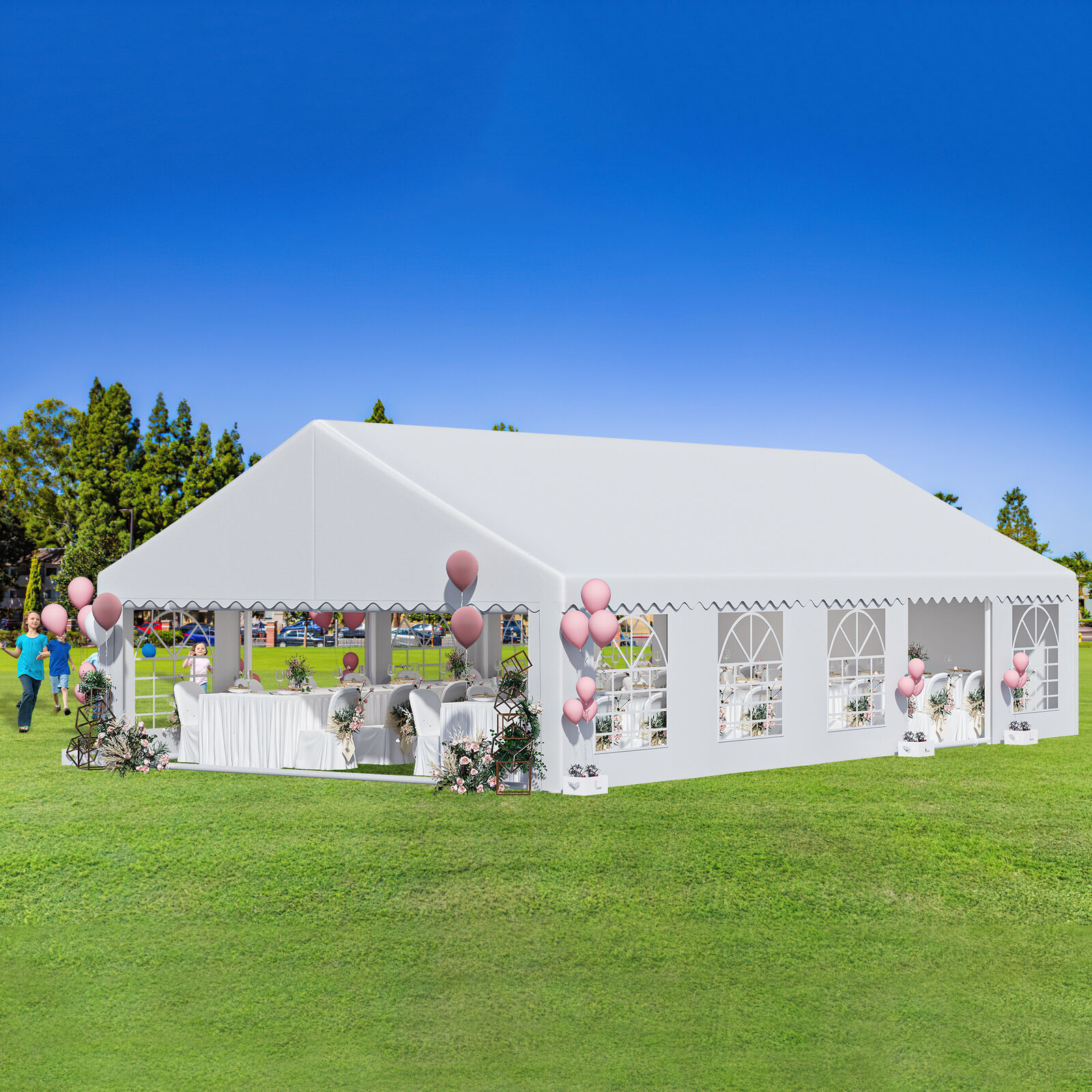 For Sale 13 To 40 Ft Outdoor Gazebo Canopy Heavy Duty Wedding Party Tent Large Event Tent Capacity 300 500 1000 People