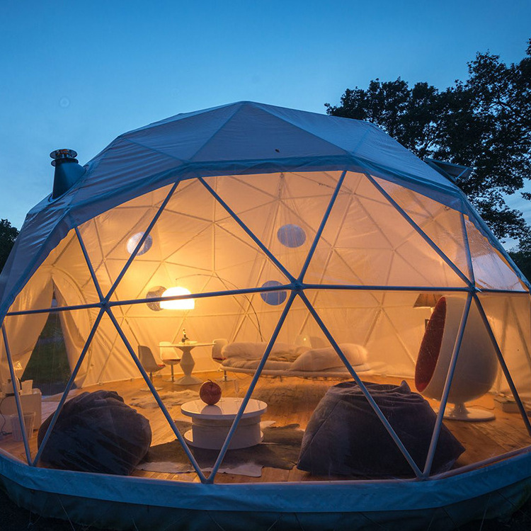 4 Season Outdoor Garden Luxury Hotel Bathroom Small Clear Pvc Igloo Geodesic House Transparent Glamping Dome Tent