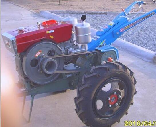 factory supply 2 wheels Power Tiller agricultural diesel engine garden hand tractor